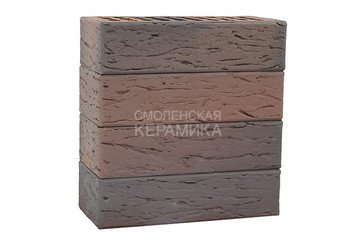 Кирпич лицевой керамический ЛСР Светло-коричневый флэш ультра рустик, 1НФ 4