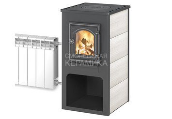 Камин ЭТНА (ДТ-4С) с плитой и т/о Ø115мм 1