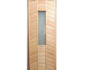 Дверь банная (осина) 1,9*0,7 со стеклом МС-12