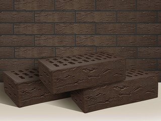 Кирпич лицевой ТЕРЕКС 1НФ, Какао рустик