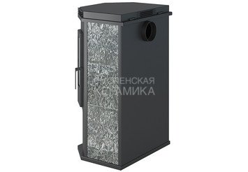 Печь-Камин ASTON 12 кВт (200 м3) Призматик с плитой (Пироксенит Элит) 2