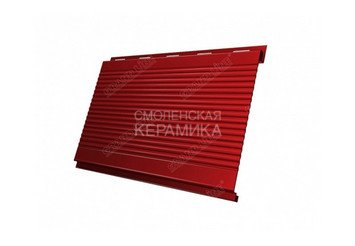 Сайдинг GL Quarzit Вертикаль 0,5мм красный матовый 2
