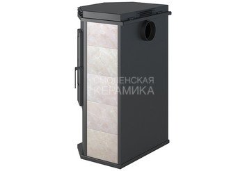 Печь-Камин ASTON 12 кВт (200 м3) Призматик с плитой 2