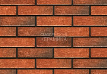 Фасадная термопанель рядовая АЛЯСКА 30. Loft brick chili, 60 мм 1