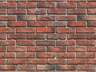 Декоративный камень 300-70 White Hills "Лондон брик" (London brick), красный, плоскостной