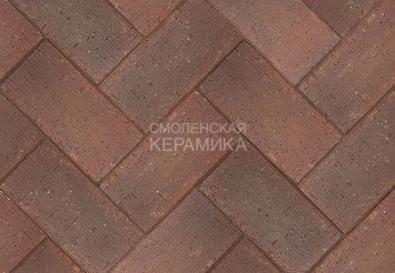 Клинкер тротуарный ЛСР «НОТТИНГЕМ» терракотовый флэш 1