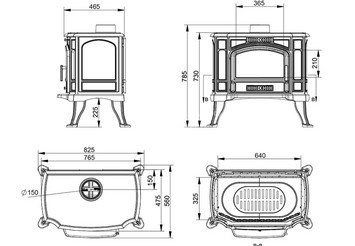 Печь-камин Везувий KZ-14Р 