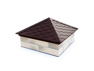 Колпак с посадкой на 2 кирпича Zking Everest коричневый