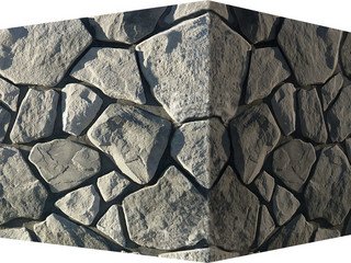 Декоративный камень 600-85 White Hills "Рутланд" (Rutland), серый, угловой