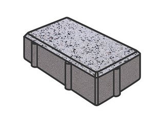 Тротуарная плитка Готика, Брусчатка Premium Gold, 200x100x80 мм, цвет Голд 3