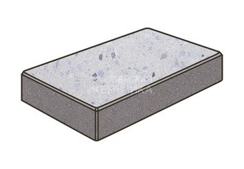 Гранитная тротуарная плитка Готика, Картано Granite FINO, 60 мм, Мансуровский 1