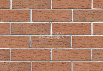 Кирпич лицевой керамический ЛСР Светло-коричневый рустик, 1НФ 2