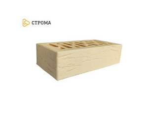 Кирпич облицовочный СТРОМА, 1НФ Слоновая кость рустик
