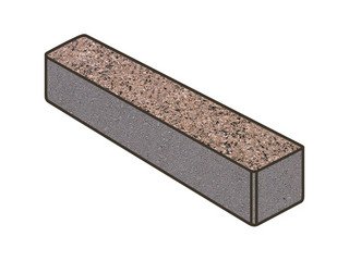 Тротуарная плитка Готика, Экопарковка Premiun Gold, 600x400x100 мм, цвет Голд 16