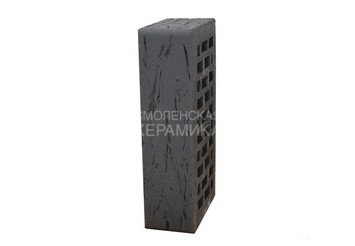 Кирпич лицевой керамический ЛСР Графитовый рустик, 1НФ 4