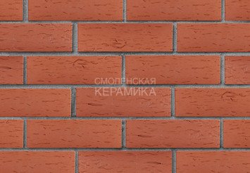 Клинкер фасадный ЛСР «Лондон» красный береста 3