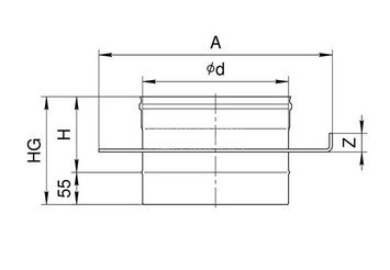 Площадка монтажная одностенная (430/0,8 мм) Ф300 2