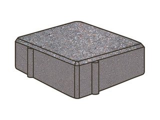 Тротуарная плитка Готика, Квадрат Premium Gold, 100x100x100 мм, цвет Голд 13