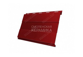 Сайдинг GL Print dp Вертикаль 0,5мм красный матовый 4