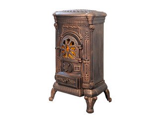 Печь-камин Везувий А-07 "Медь", чугун