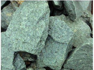 Камень д/сауны Порфирит, 10кг ШЛИФОВ. (средний) (мешок)