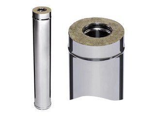 Сэндвич 1,0 м (AISI 430/0,5мм + нерж.) Ф140х210, Ferrum GS 30-50