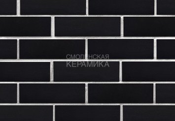Клинкер фасадный ЛСР «Рейкьявик» черный гладкий матовый 2