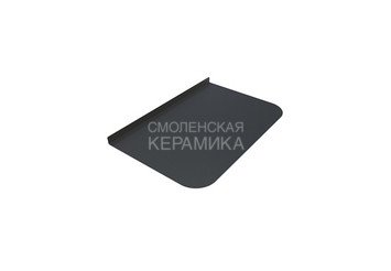 Лист предтопочный BLACK 980х400х0,5мм (R75) 1