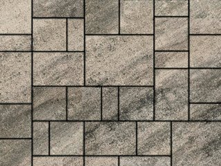 Тротуарная плитка Выбор "Мюнхен" Листопад гранит, Антрацит, 60 мм