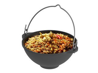 Казан чугунный Везувий 6л с ручкой (Без крышки)