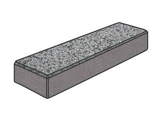 Гранитная тротуарная плитка Готика, Паркет Granite FINO, 300x100x80, Белла Уайт