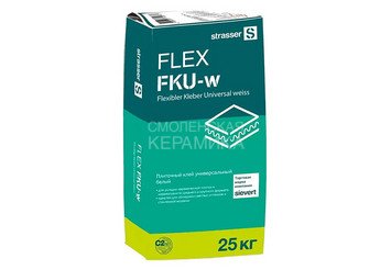 Плиточный клей универсальный белый (С2 ТЕ ) 72984 STRASSER FLEX FKU-w 1