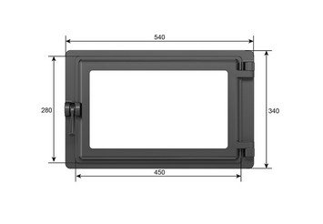 Дверка ЭТНА каминная 430 (Правая) 2