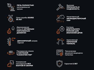 Печь чугунная для бани Технолит Гефест ЗК в сетке 25 (М)
