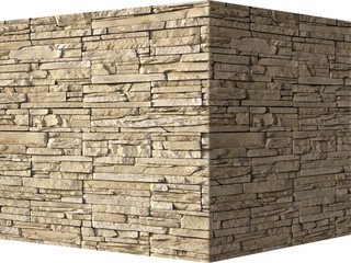 Декоративный камень 102-15 White Hills "Кросс Фелл" (Cross Fell), б/ц, угловой, без шва