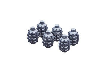 Комплект чугунного заряда для банной печи - граната (6 шт.) 1