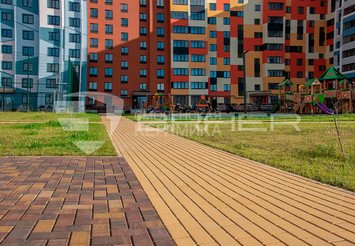 Тротуарная плитка BRAER Прямоугольник Color Mix Мальва, 40 мм 5