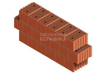 Камень керамический крупноформатный Porotherm 38 2