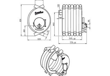 Печь отопительная ВЕЗУВИЙ АОГТ 01 3