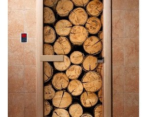 Дверь бан. DW (с фотопечатью) 1900*700 кор. ольха А046