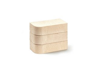 Кирпич печной полнотелый радиусный КС-Керамик, Санторини Белый 1HФ R60