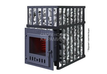 Печь чугунная для бани Технолит Гефест ЗК в сетке 30 (М) 2