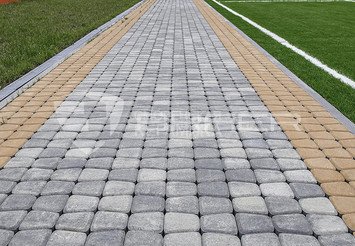 Тротуарная плитка BRAER Классико круговая, Color Mix Туман 7