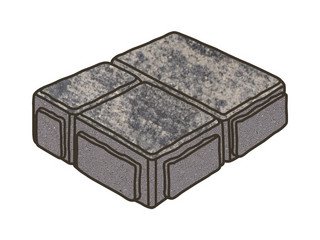 Тротуарная плитка Готика, "Старый Город Natur", 60 мм, скала