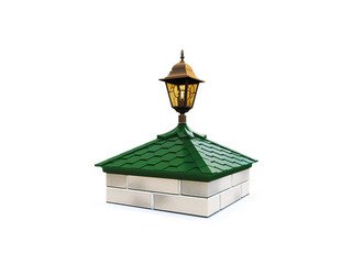 Колпак с посадкой на 2 кирпича под фонарь Zking Everest зеленый