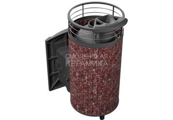 Печь банная «Атмосфера XL» Россо Леванто ламель+сетка с газовой горелкой 2