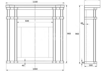 Портал для печей Атмосфера (Пироксенит) 2