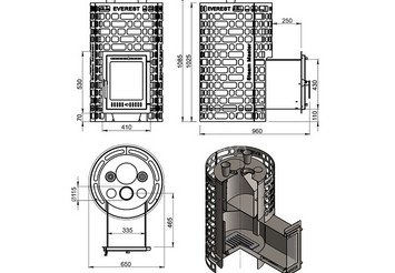 Печь для бани Эверест 
