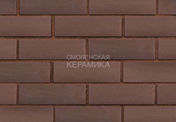 Клинкер фасадный ЛСР «Мюнхен» коричневый гладкий 2