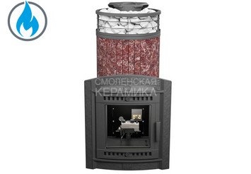 Печь банная «Атмосфера XL» Россо Леванто ламель+сетка с газовой горелкой 1